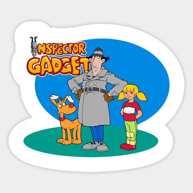 Inspector Gadget Sticker by BigOrangeShirtShop